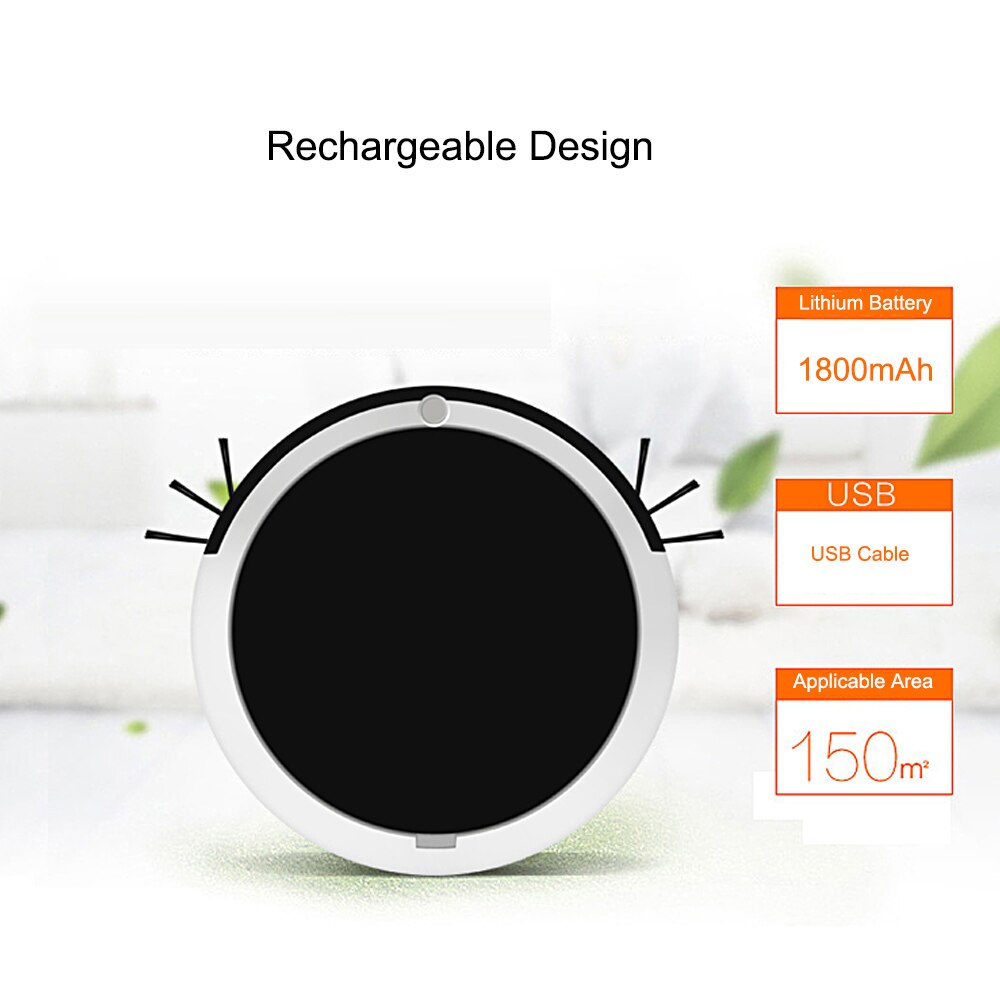 Household Rechargeable Smart Vacuum Cleaner Movable Floor Sweeper Cleaning Tool Automatic Sweeping Robot Cleaning Machine