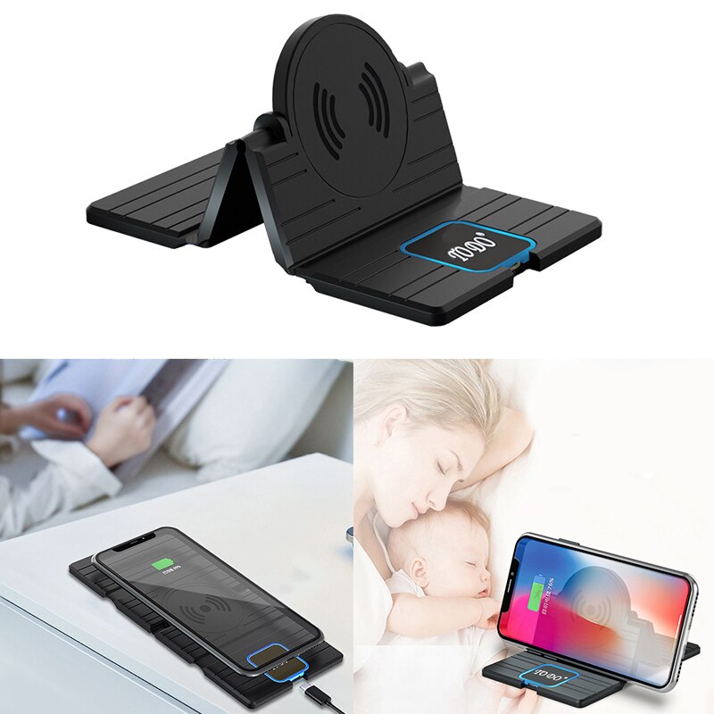 15W Fast Wireless Charger Pad Car Wireless Charger for Samsung S20 S10 Fast Charging Pad Dashboard Holder for iPhone 11 XS SE2