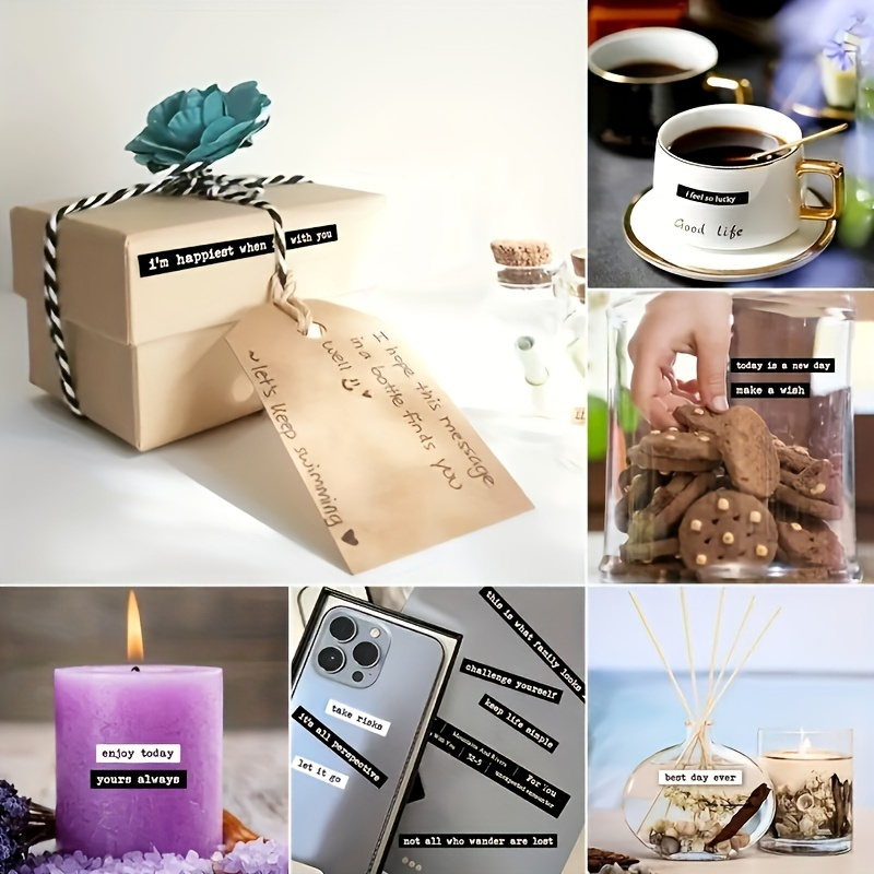406 inspirerende quote-stickers met positieve tekst voor scrapbooks, dagboeken, planners en doe-het-zelf fotoalbums