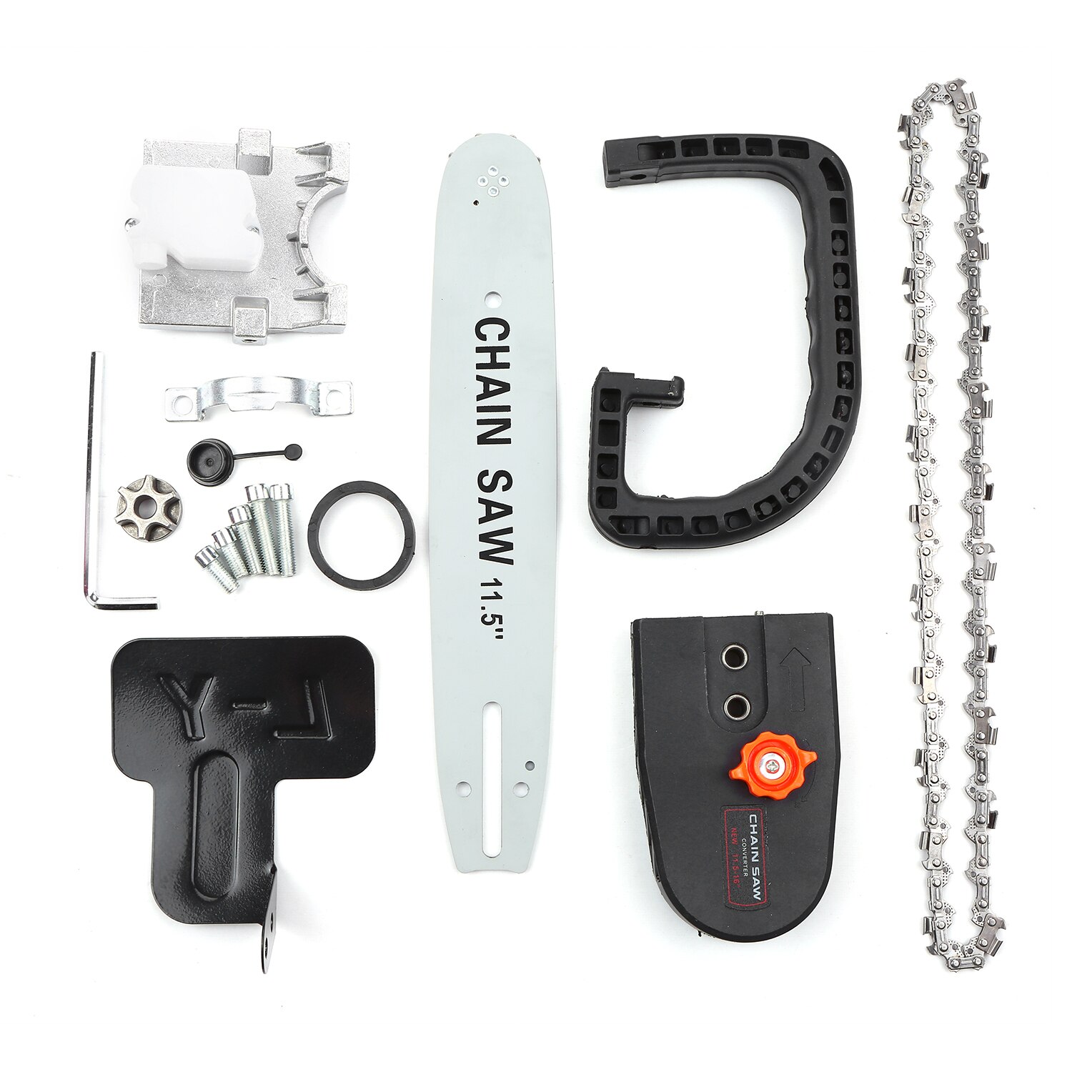 Meuleuse d'angle électrique à scie à chaîne, ensemble d'outils électriques pour le travail du bois, scie à chaîne électrique, convertisseur de support à chaîne