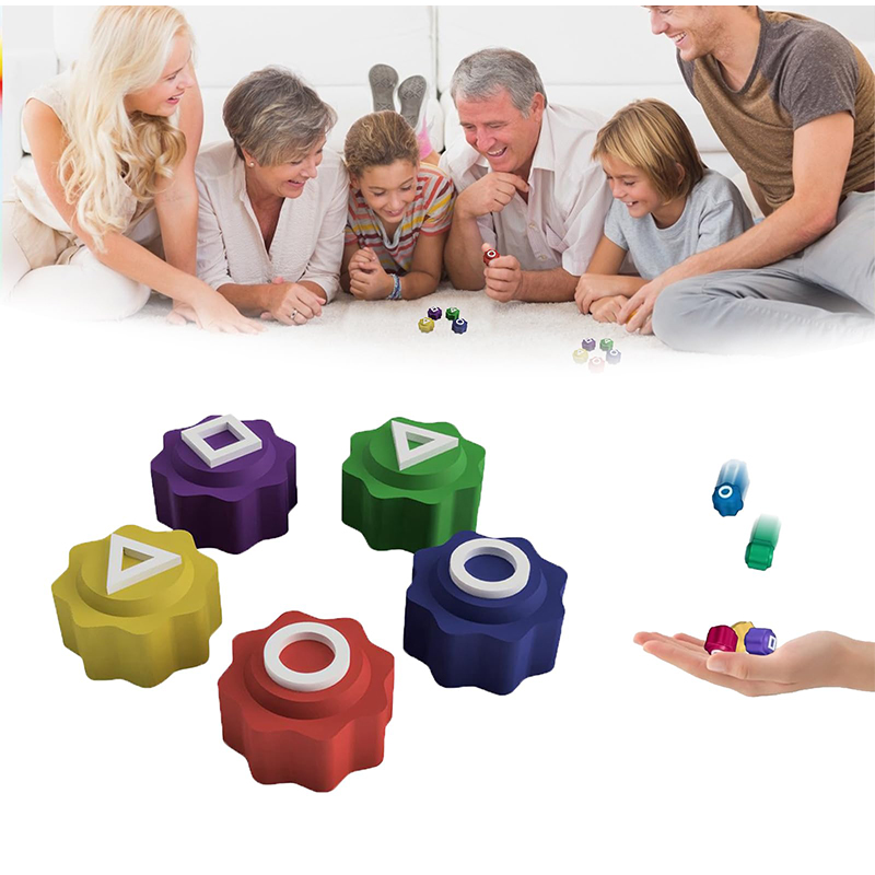Juego de dados de juego de Calamari con impresión 3d, accesorios de juego de , círculo cuadrado, impresión triangular, juegos de Bar, accesorios de , juego de película coreana