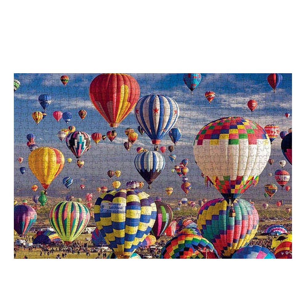 1000 Stuks Puzzels Voor Volwassenen Kids Verdikte Papier Air Ballon Puzzel Educatief Speelgoed Diy Puzzels Voor Kinderen Volwassenen