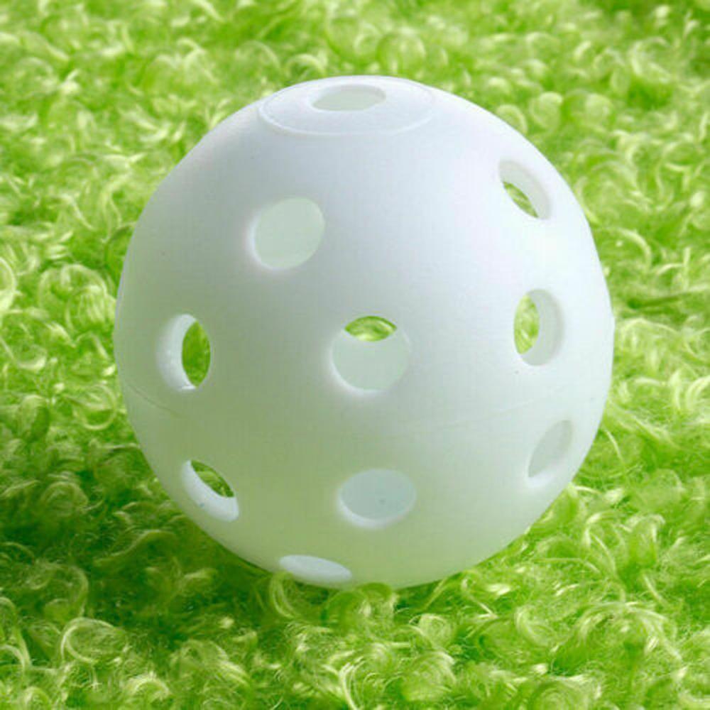 Plastik hul golf træningsbold tom hul hul bold indendørs træningsbold  #4 d 04