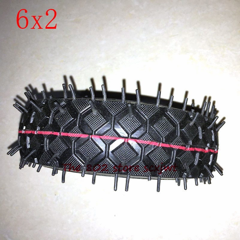 Size 6X2 Inflation Tire Wheel Use 6" Tire Alloy Hub 160mm Pneumatic Tyre Electric Scooter Pneumatic Wheel Trolley Cart Air Wheel