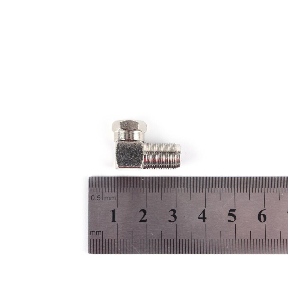 5pcs Right Angle 90 Degree Coaxial Connector Waterproof Connection F Male To F Female Adapter Connector RG6 RG5