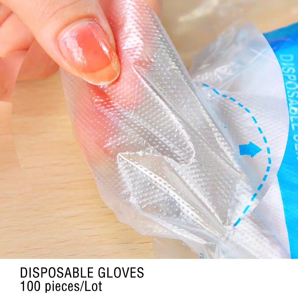 100 Stks/set Voedsel Plastic Handschoenen Wegwerphandschoenen Voor Restaurant Keuken Bbq Milieuvriendelijke Voedsel Handschoenen Fruit Groente Handschoenen