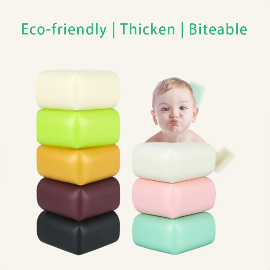 8pcs/lot 55mm*55mm Soft Table Desk Corner Protector Baby Safety Edge Corner Guards For Children Safety Protect Tape Cushion