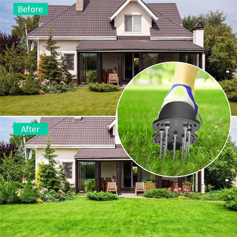 Gazon Beluchter Schoenen Gras Spiked Tuinieren Wandelen Revitaliserende Cultivator Gazon Beluchter Sandalen Schoenen Tuin Nagel Schoenen Tool