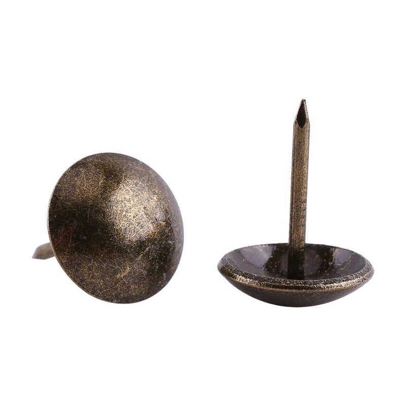 Tachuela decorativa Vintage para muebles, tachuela decorativa con etiqueta metálica de bronce para muebles, sofá y puerta de zapatos, 100 Uds.: 4