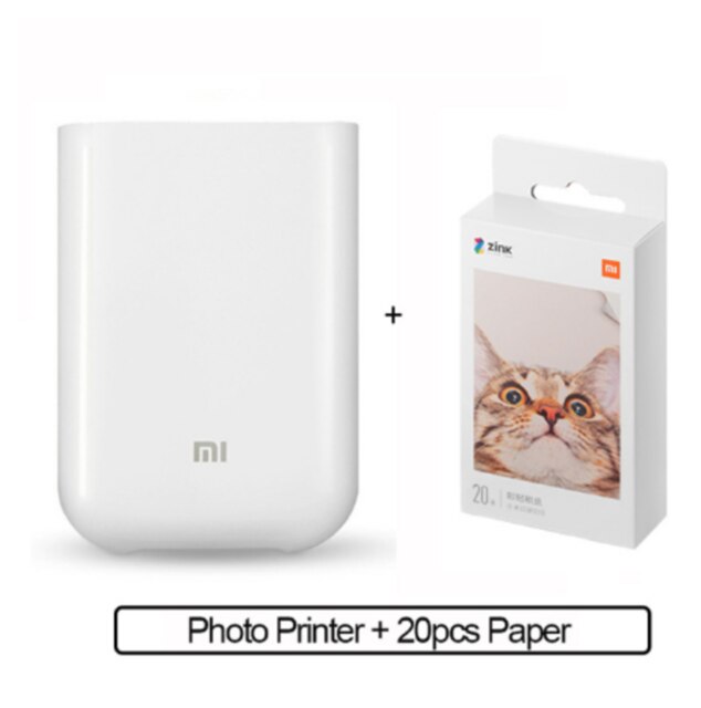 Xiaomi mijia AR Printer 300dpi Portable Photo Mini Pocket With DIY Share 500mAh picture printer pocket printer work with mijia