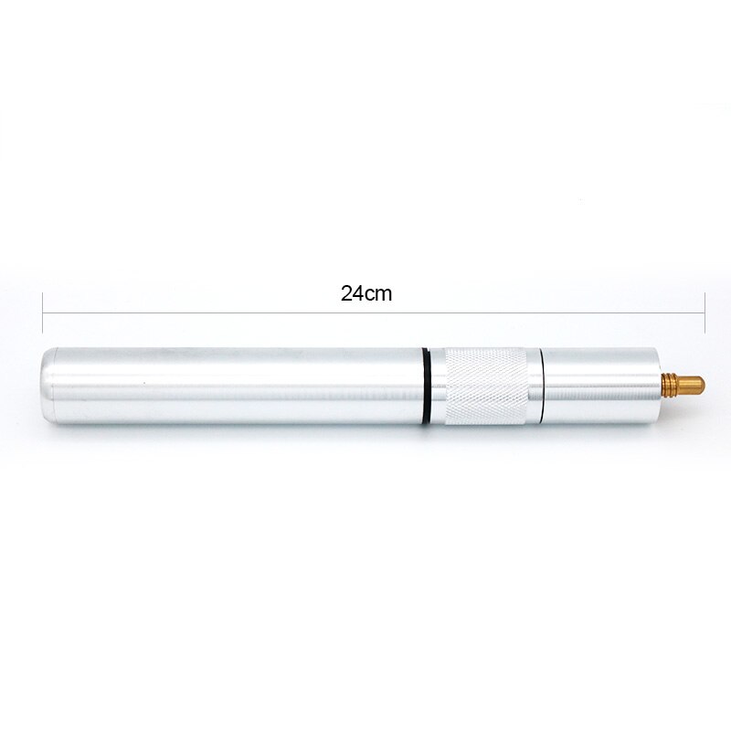 Zilveren telescopische aluminium biljartkeu verlengstuk 33cm biljartaccessoires verlengstuk voor