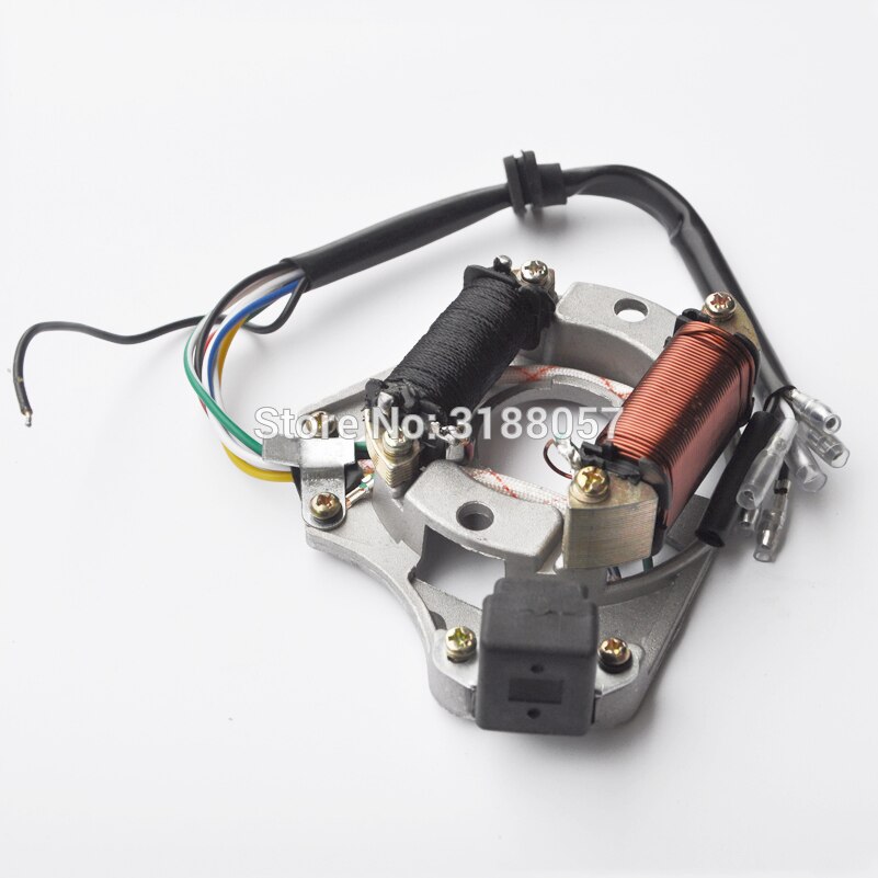 Plaque magnétique d'allumage de STATOR Quad ATV, pour 50 110 125cc 2 bobines, taotao sunl Buyang Coolsport Kazuma ROKETA chinois