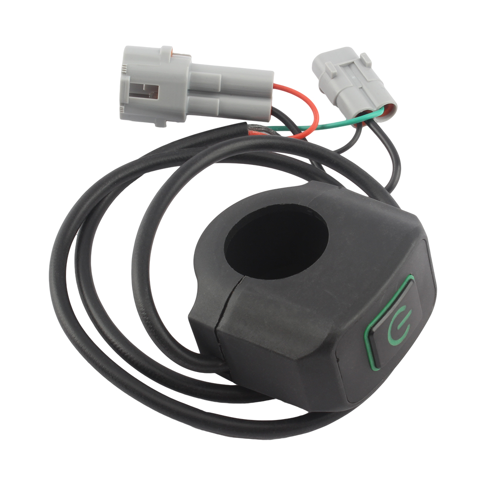 Interruptor de Faro de Motocross para motocicleta, montaje de manillar de Control modificado para luz LED de 22mm, piezas modificadas Surron: Verde militar