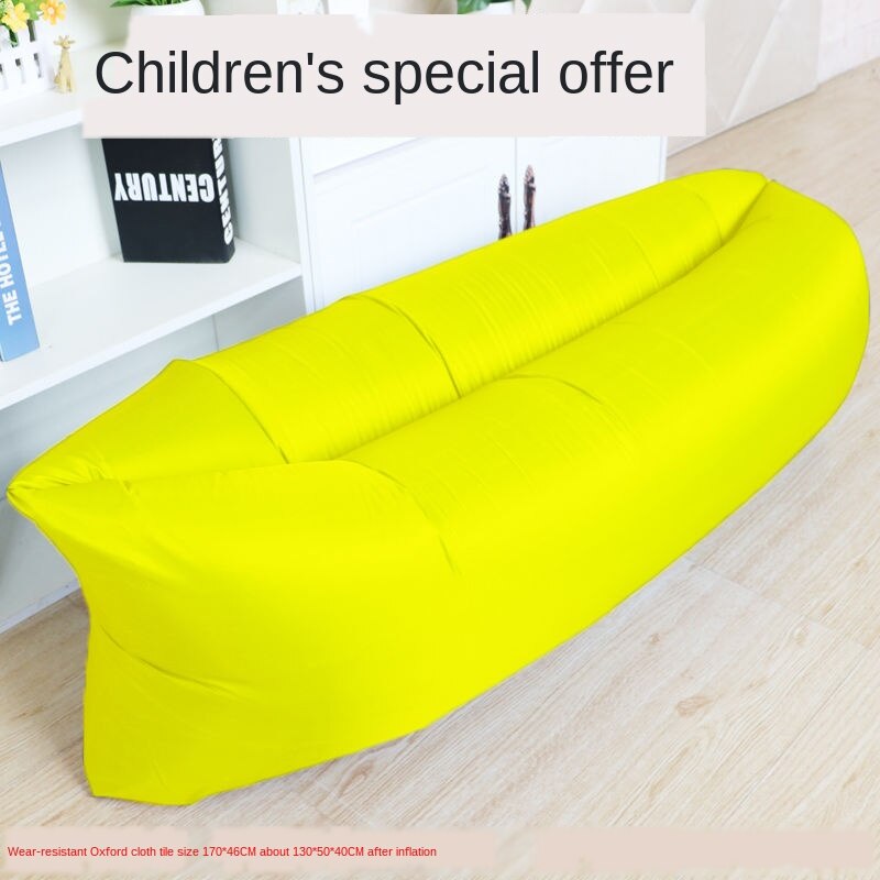 Opblaasbare Sofa Draagbare Slaapzak Lucht Slaapbank Super Licht Kussen Lifer Sofa: Oranje