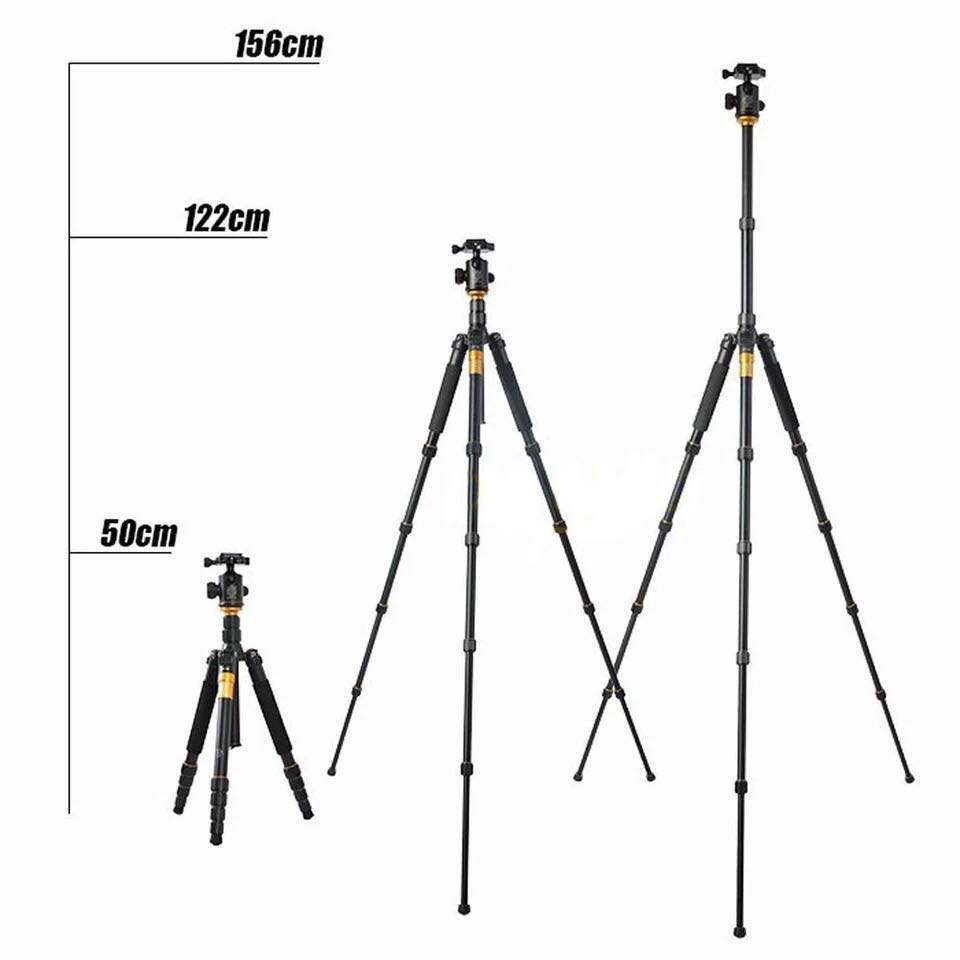 QZSD-trípode y monopié Q666 Pro QZSD-02, para cámara Digital SLR, soporte de carga de 35cm y 15Kg