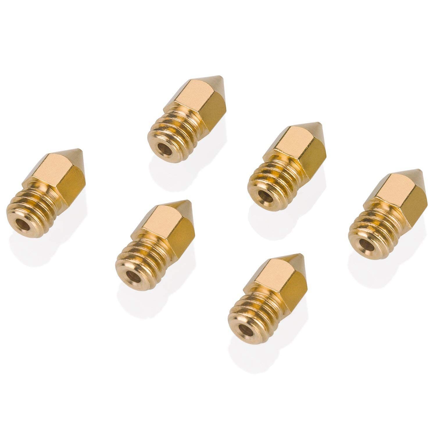 Boquilla de impresora 3D, cabezal extrusor MK8 para Creality Cr10, 0,4mm, 20 unidades