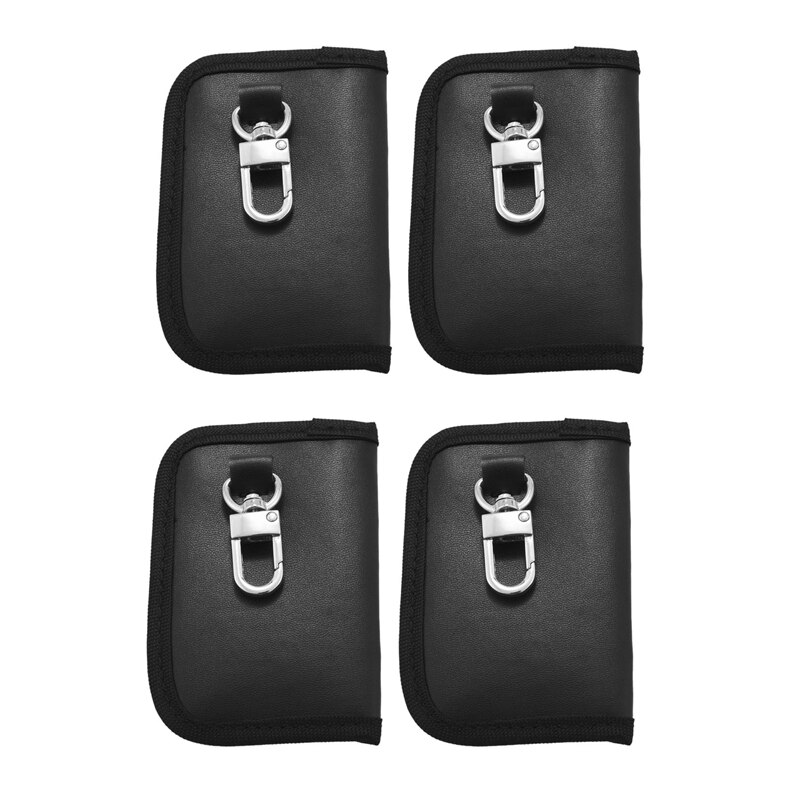 Car Key Signal Blocker Pouch Case [ 4 PACK ] Mini Faraday Bag For Car Keys Keyless Entry Fob Guard Signal Blocking: Default Title