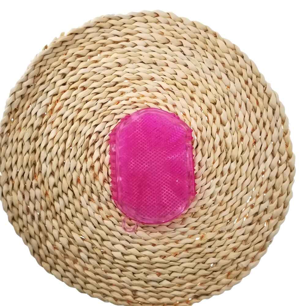 Gants de Massage en Silicone doux pour peler le corps, brosse de bain, gants exfoliants, brosse pour le bain, nouveauté: Red