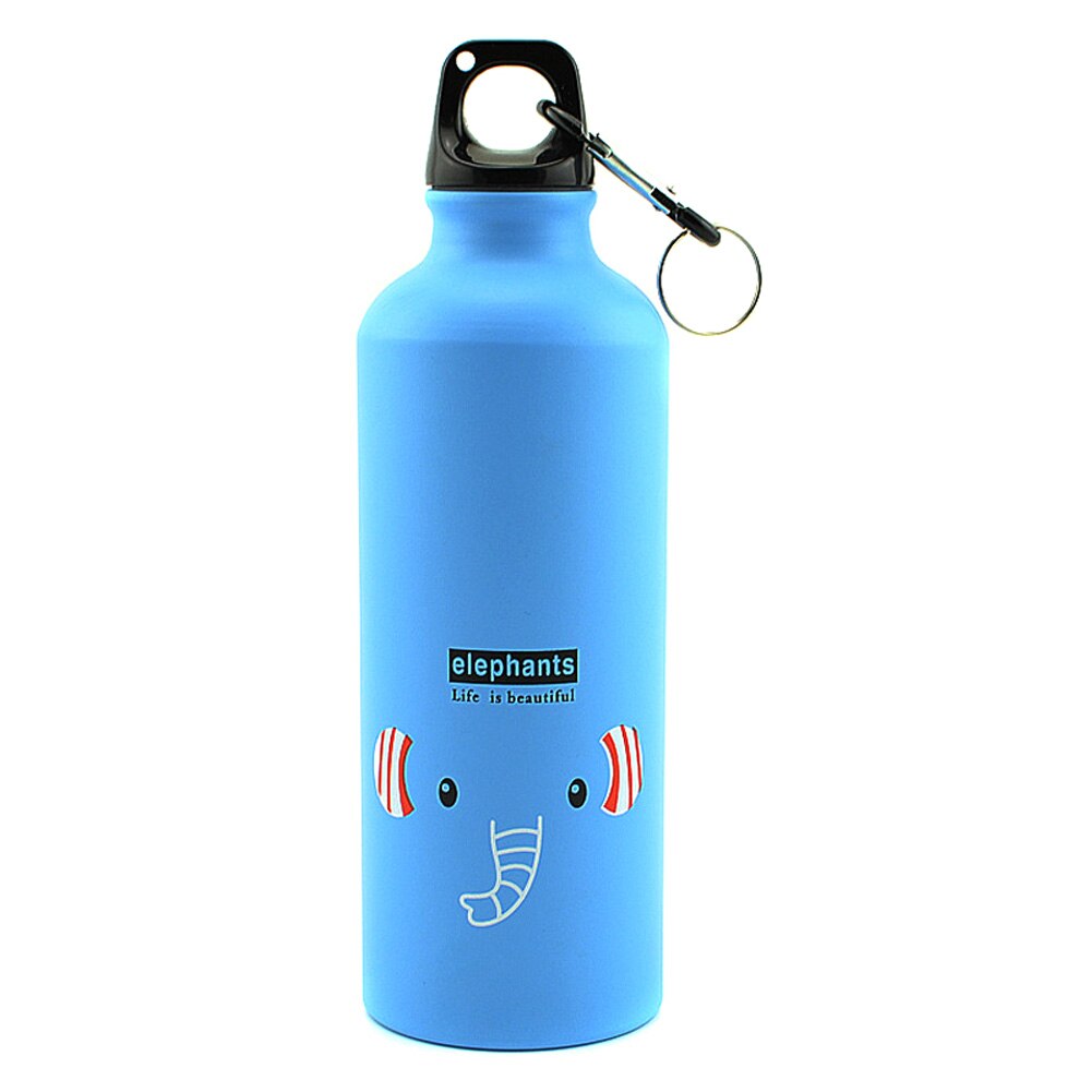 Botella de agua de aluminio para exteriores, botella de gran capacidad para viaje, deporte, ciclismo, Camping, bicicleta, SAL99, 500ML: Azul