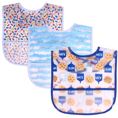 Baby Boy Girl Bib 3/5PCS Unisex Cotton Cartoon 0-12M Infant Baby Accessories Baby Babador Roupas de bebe: Baby Bib3013