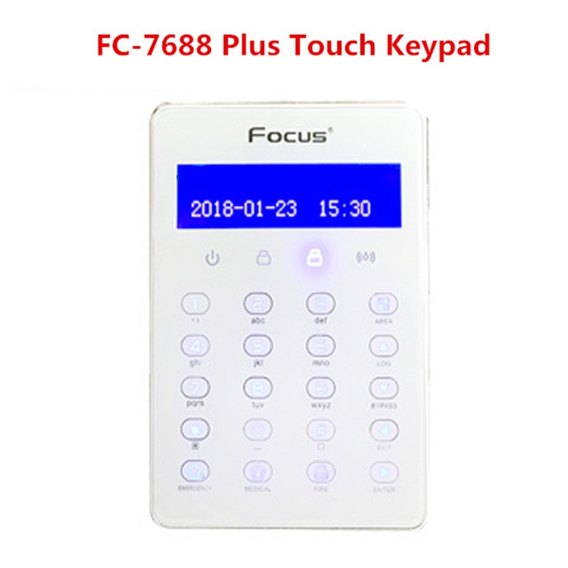 FC-7688 Plus Verdrahtete berühren Tastatur Für FC-7688 TCP IP GSM GPRS Alarm System PSTN Alarm System