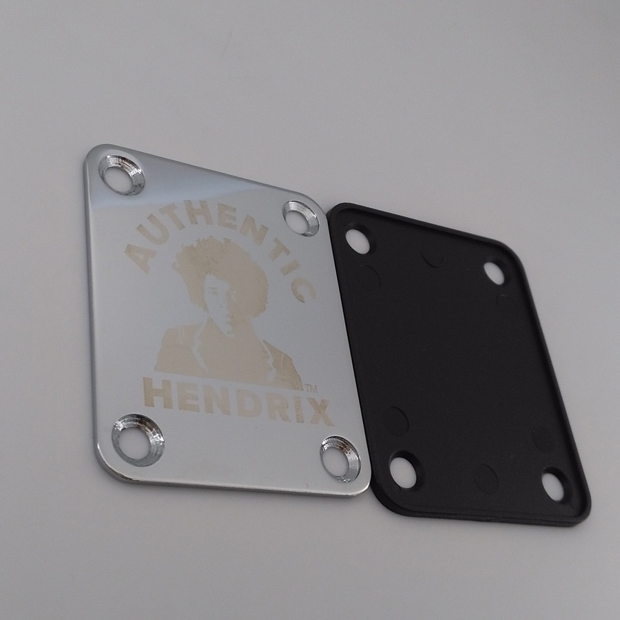 Guitar Neck Plate Jimi Chrome For ST TL Guitar