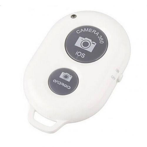 Draadloze Bluetooth Camera Afstandsbediening Selfie Shutter Voor Mobiele Telefoon Monopod Bluetooth Afstandsbediening Пульт Для Ворот: WHITE