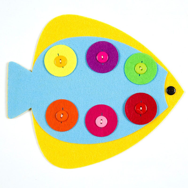 Boutons à fermeture éclair à main, enseignement manuel de la maternelle, bricolage tissu à tisser, jouets éducatifs d'apprentissage précoce pour enfants, aides Montessori: 16