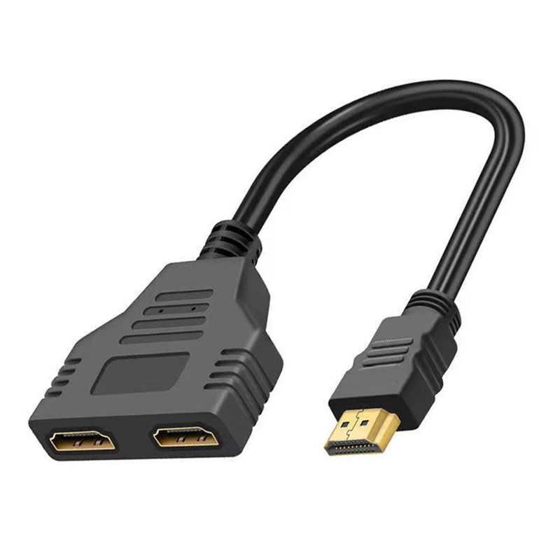 adapter rozgałęźnika HDMI 1 męnarty na podwójny 2-drożny kabel rozgałęźny HDMI żeńnarty 4K 3D Y robić laptopa monitor TV 1080P 1 wejście 2 wyjścia doprowadziło: Default Title