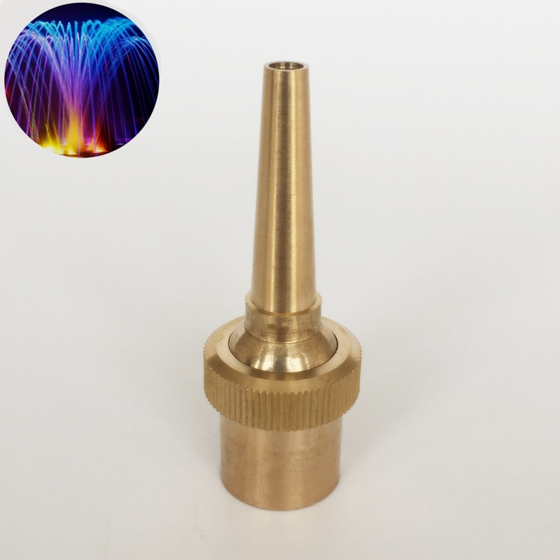 1/2" 3/4" 1" Copper Brass Jet Straight Adjustable Fountain Water Spray Nozzles Fountain Pool Nozzles