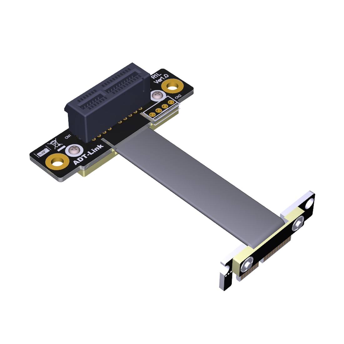Pcie X1 Riser Kabel Dual 90 Graden Haakse Pcie 3.0X1 Te X1 Verlengkabel 8Gbps Pci express 1x Riser Card Ribbon Extender