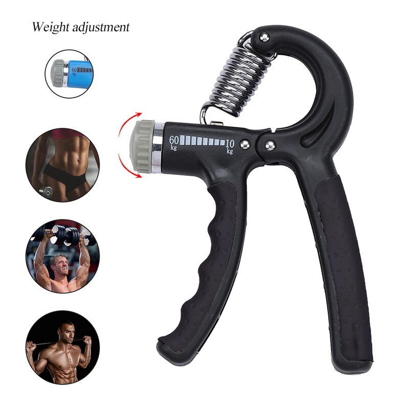 5-60Kg Gym Fitness Hand Grip Mannen Verstelbare Vinger Zware Exerciser Sterkte Voor Spier Herstel Hand Gripper Trainer: Rood
