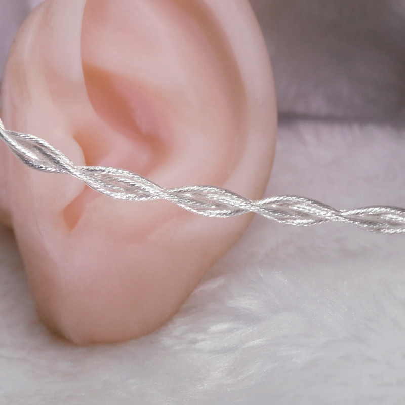 Hakugei Mum. Litz Verzilverd 6n Occ Kabel. Diy Φ1.1mm