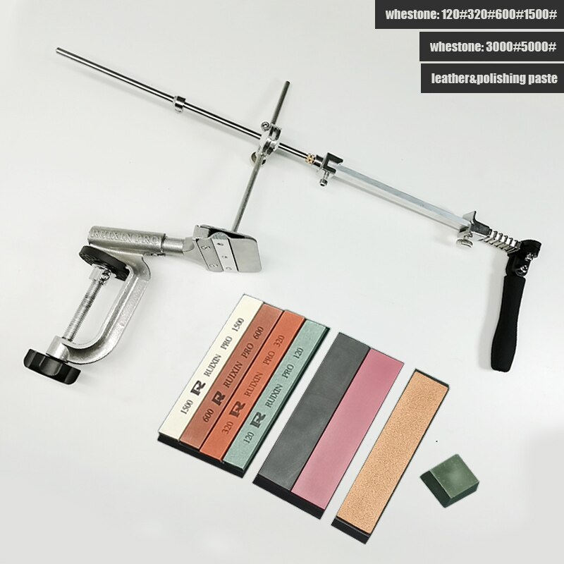 Ruixin pro RX008 Aluminium alloy Knife sharpener system knife sharpener sharpening stones kitchen tools grinding whetstone kit: 4yuan 2b pg