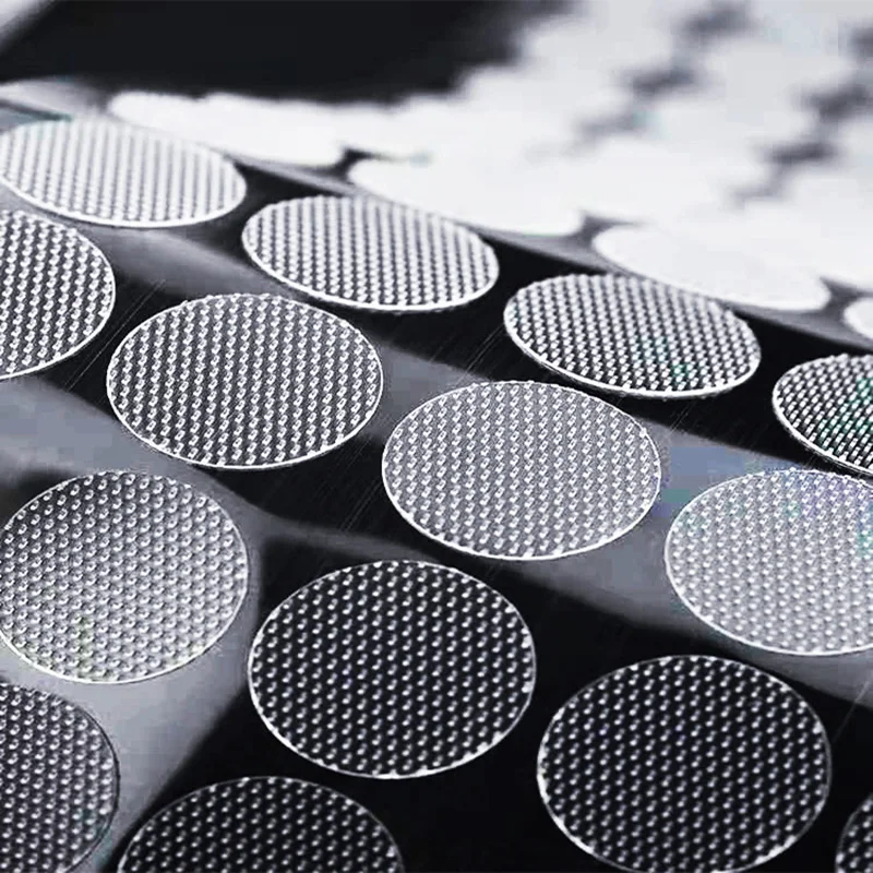 100 paar selbstklebende, weiße, transparente klettpunkte mit starkem kleber, rundes klettband, 10/15/20mm stück