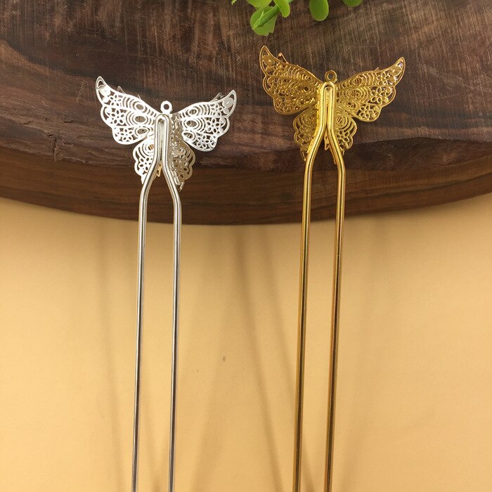 2 uds 25x35mm mariposa largo pelo horquilla pinzas para el pelo horquillas boda pasadores horquillas Accesorios para peinados