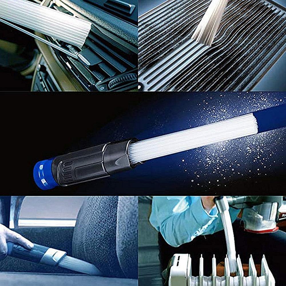 Limpiador de polvo para coche, tubos de paja multifunción, desbrozadora, herramientas de vacío universales portátiles, accesorio doméstico, limpieza de suciedad