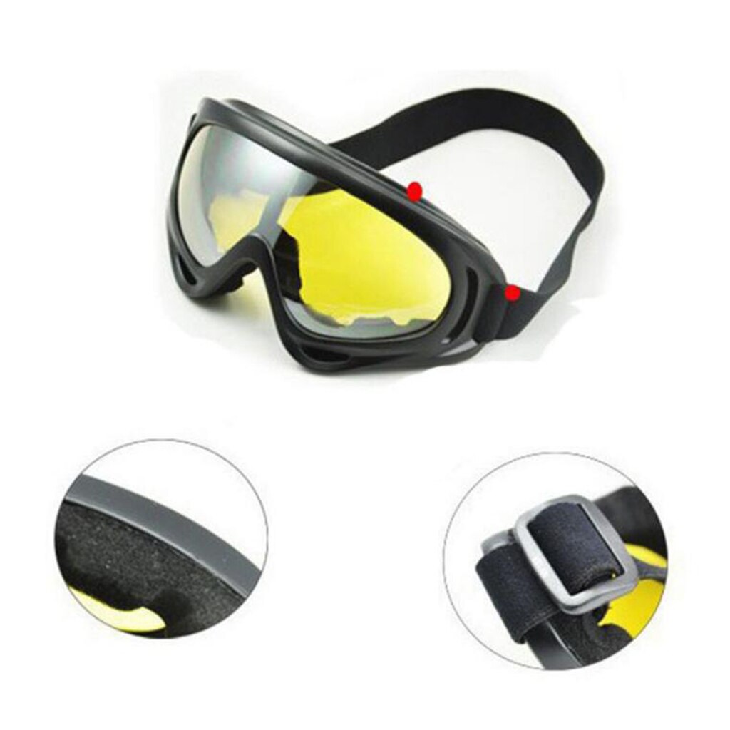 1 Uds gafas de viento Unisex Anti-niebla gafas de motonieve para Skate motocicleta Snowboard gafas de seguridad antisalpicaduras
