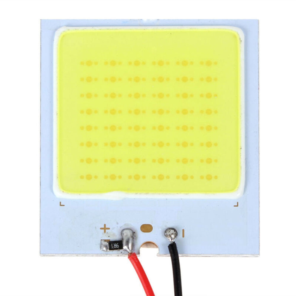 5 Pack 48SMD COB White LED Bulbs - T10/BA9S/Festoon For Car Dome, Map, License Plate Lights