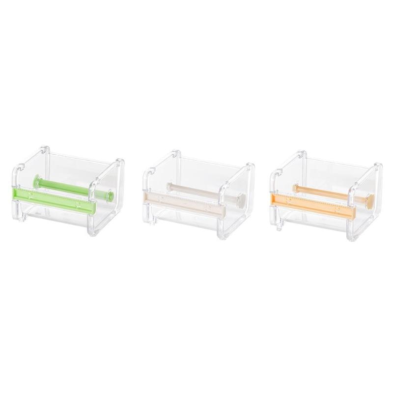 Durable Tape Dispenser Desktop Tape Cutter Stationery Storage Box Organizer