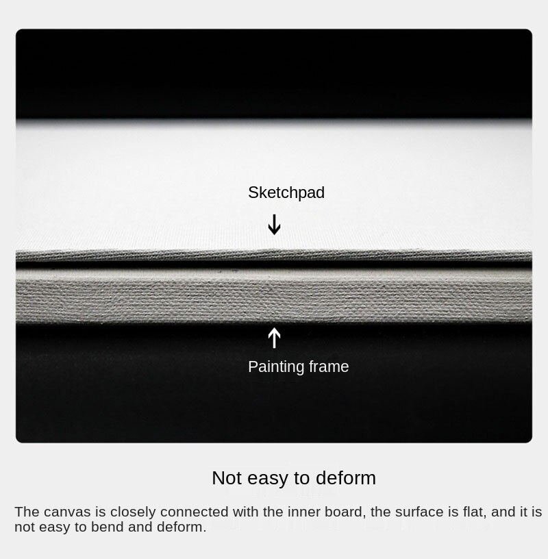 PHOENIX Artist Painting Canvas Panels Triple Primed Pure Cotton for Oil &amp; Acrylic