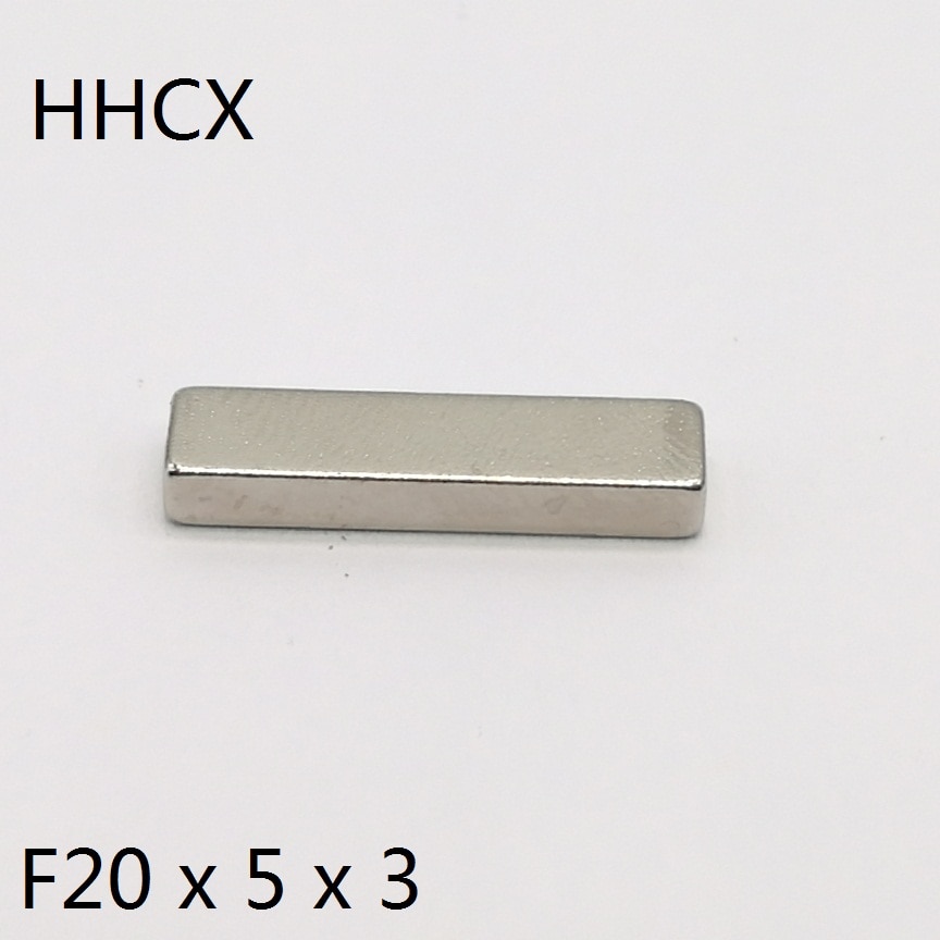 10 20 50 100 Stks/partij Blok Magneet 20X5X3 N35 Magneet 20*5*3 Magneten 20 X 5 X 3 Voor Moto