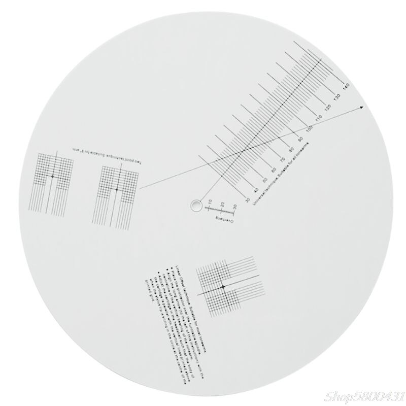 Anti-sliding LP Vinyl Record Pickup Calibration Plate Distance Gauge Protractor Adjustment Tool Ruler for Turntable O23 20