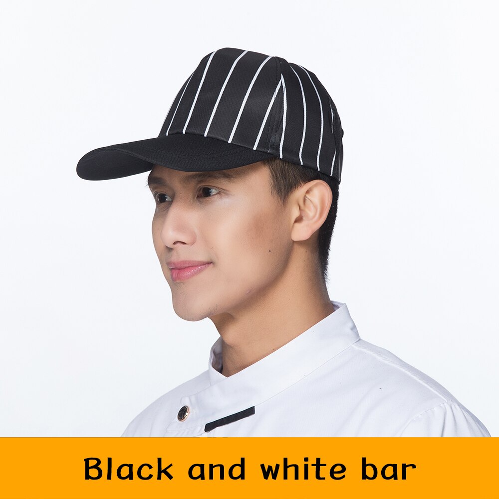 Gorro de cocina de Chef para hombre y mujer, para cocina, panadería, barbacoa, parrilla, restaurante, cocina, gorro de trabajo, cafetería, Bar, gorros de trabajo para hornear: 3
