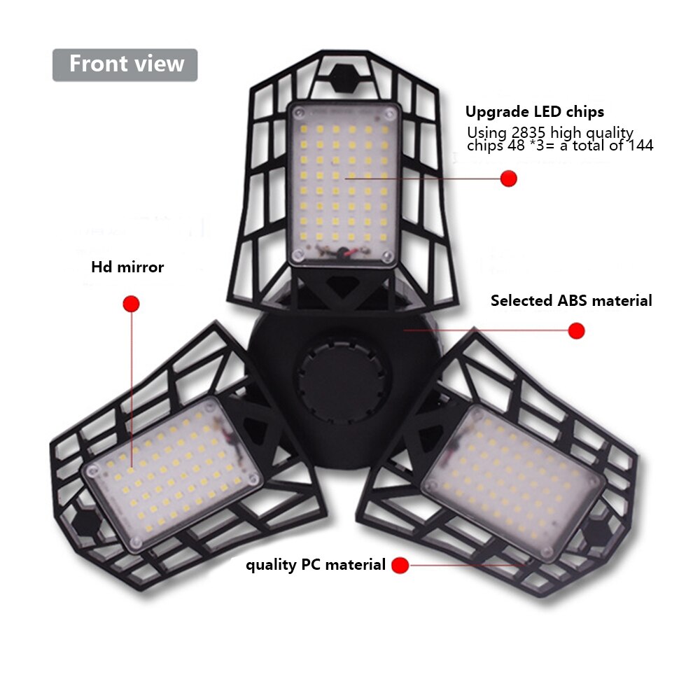 Lámpara Led Deformable, luz de punto Deformable, 270V, 300v, CA, plegable, luces para Garage LED, incluye controlador Led, lámpara de techo de 6000K, 40W/30W