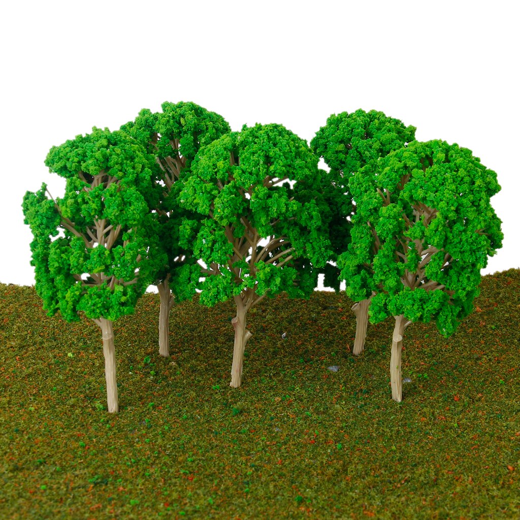 15 Cm Model Boom Bos Planten Maken Accessoires Ho Trein Spoorweg Spoorweg Landschap Diorama Of Layout, pack Van 5