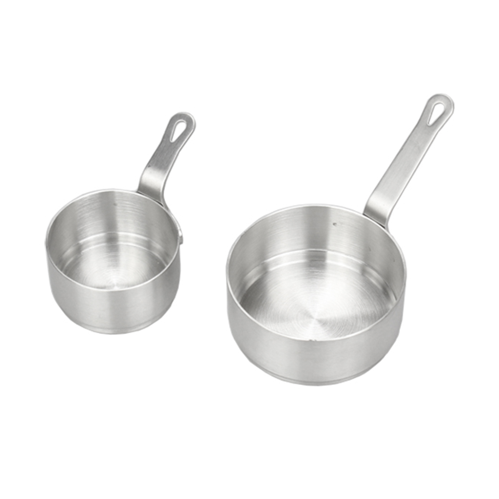 Mini Melk Pan Non-stick Rvs Steelpan Kaas Pot Chocolade Gesmolten Verwarming Pot Keuken Kookgerei Zilver 50 Ml 100 Ml