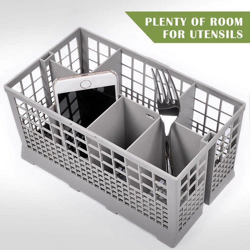 Universal Dishwasher Cutlery Basket Dishwasher Cage Parts Plastic Replacement Rack Cutlery Holder Cooking Utensils Fits for Dish