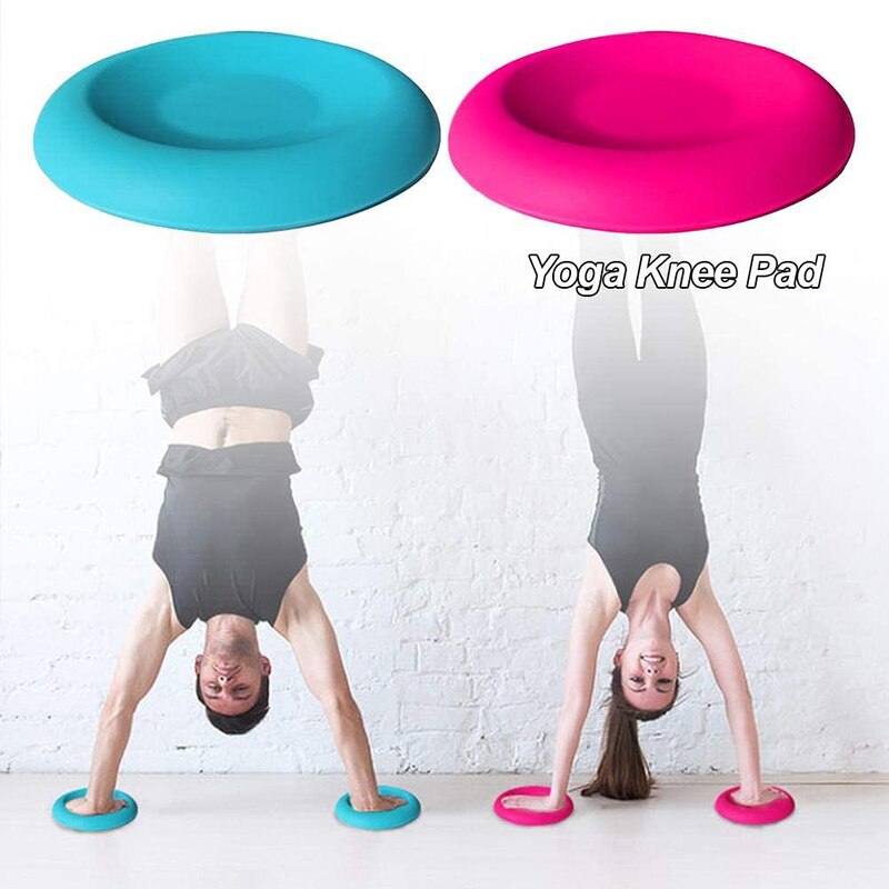 2Pcs Yoga Knie Pads Volledige Siliconen Yoga Mat Antislip Yoga Gel Knie Pads Zachte Textuur voor Knie Bescherming Niet Giftig