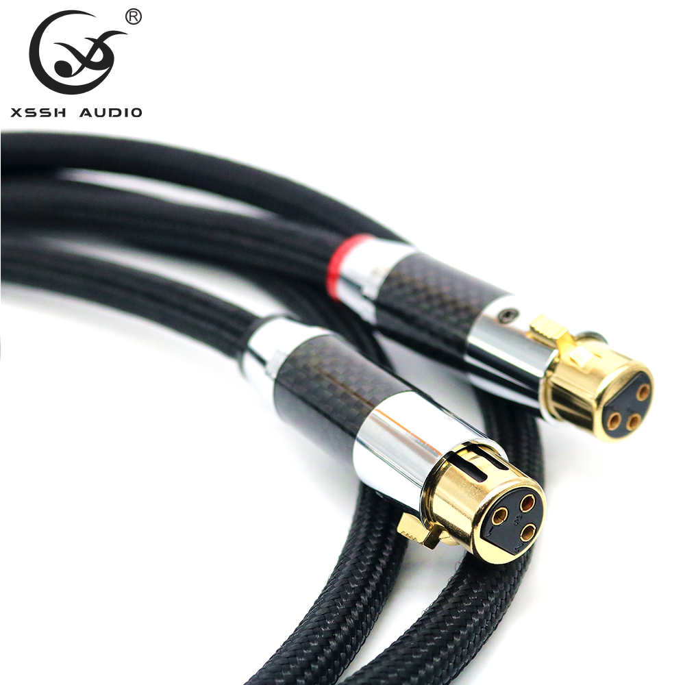 Xlr lydkabel xssh hi-end hifi fa -220 pvc 2 -kernet ren kobber ofc pcocc hun xlr til han xlr rca ledning signallinje rca kabler